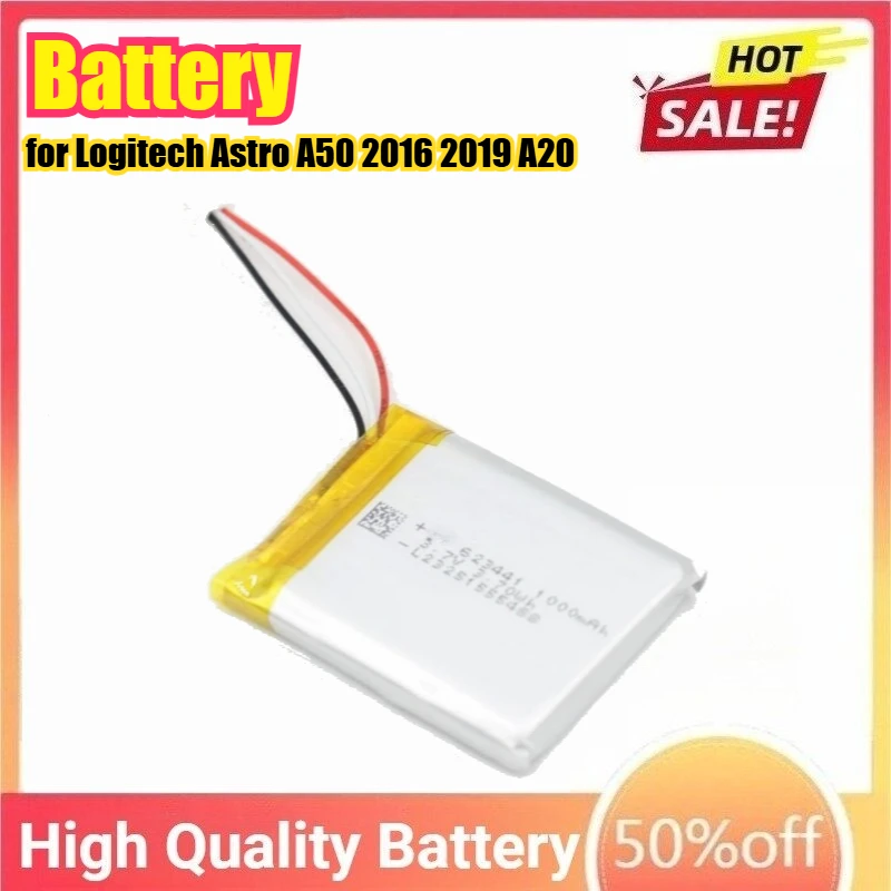 

Сменный аккумулятор для игровой гарнитуры Logitech Astro A50 2016 2019 A20 533-000169 533-000191 SRP603443
