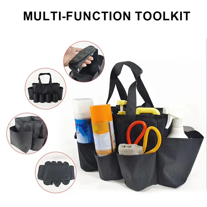 

A70P Foldable Tool Bag Storage Bag Multi-Pocket Waterproof Washing Bag With Handle Portable Beach Bag Art Repair Tool Kit