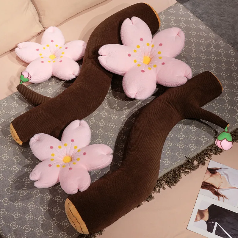 جديد الوردي بتلات الكرز وسادة فتاة غرفة نوم غرفة المعيشة ديكور خليج نافذة الطابق وسادة مقعد أفخم حصير زهر الكرز وسادة