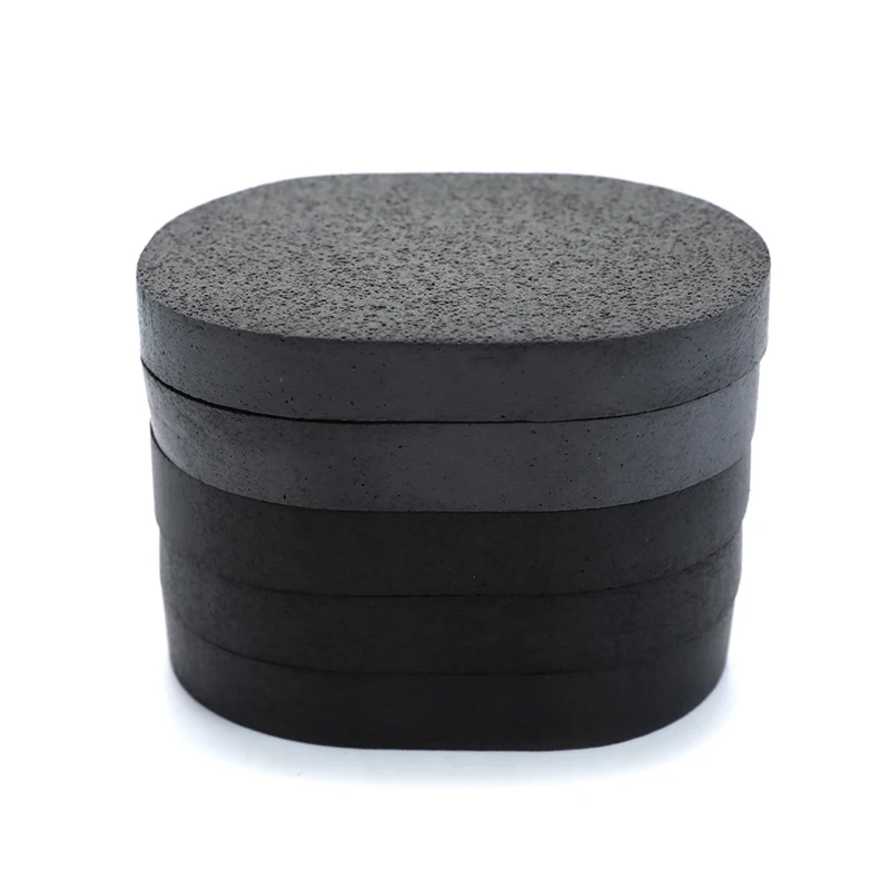 1Pc Black Bamboo Charcoal Face Clean Sponge Wood Fiber Face Wash Makeup Puff