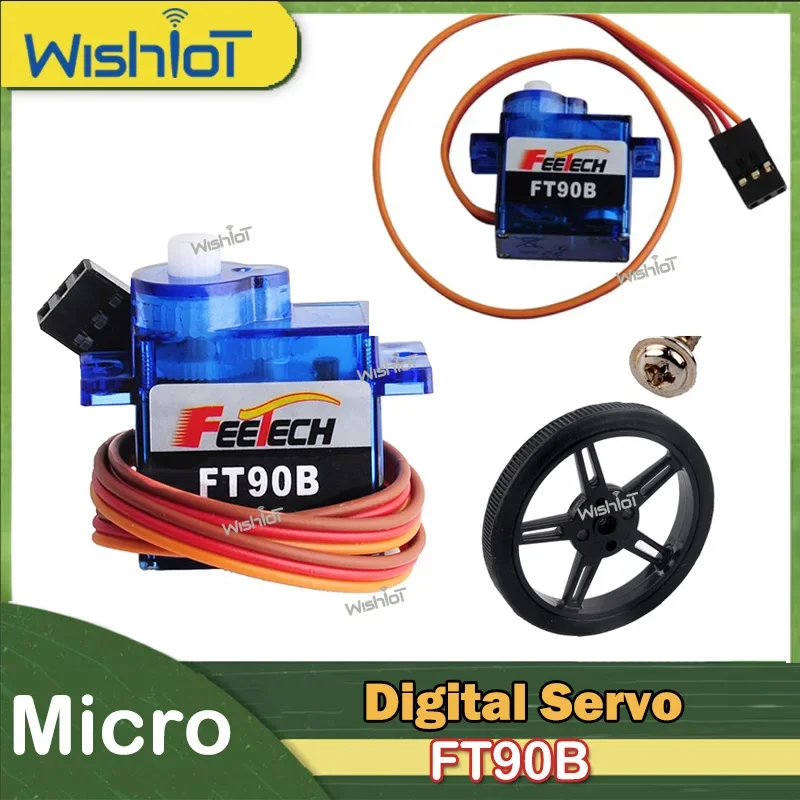 Feetech FT90B 9g Micro Digital Servo 180 Degree Compatibility Motor Wheel 1.5kg Mini Servos DIY Toys Part For RC Car Robot Model