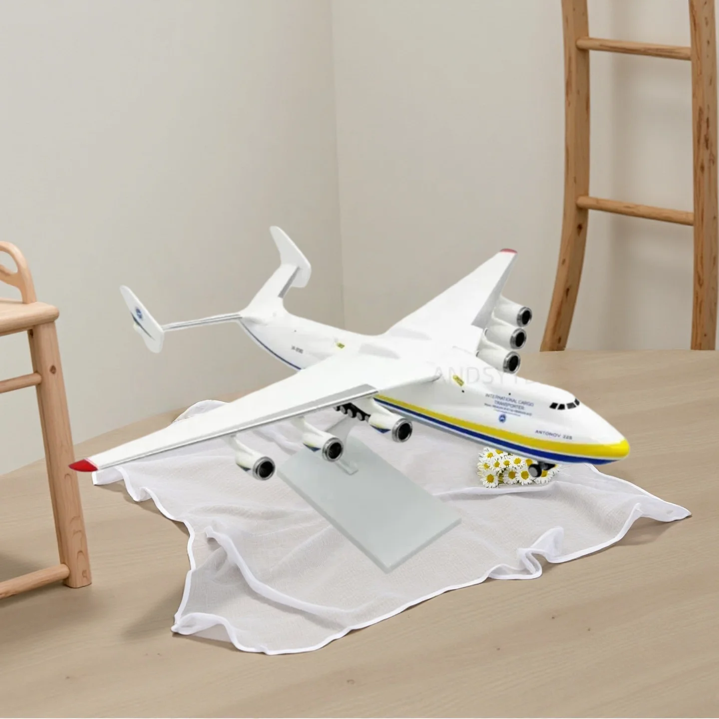 

Реплика модели самолета, 30 см, масштаб 1:280, смола, модель самолета AN225, литая под давлением модель транспортного авиационного самолета, коллекционные игрушки для мальчиков