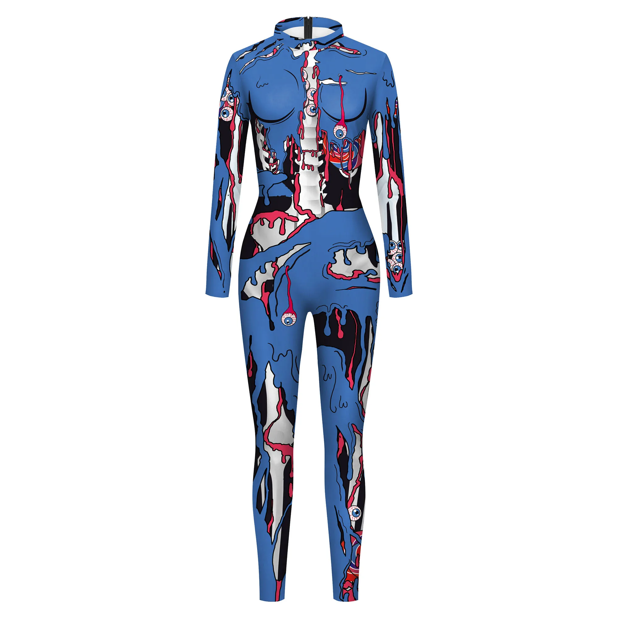 Zaw aland Body suits Festival Cosplay Kostüm 3D-Druck Urlaub Party Catsuit Overall für Frauen 3D-Druck Zentai Halloween