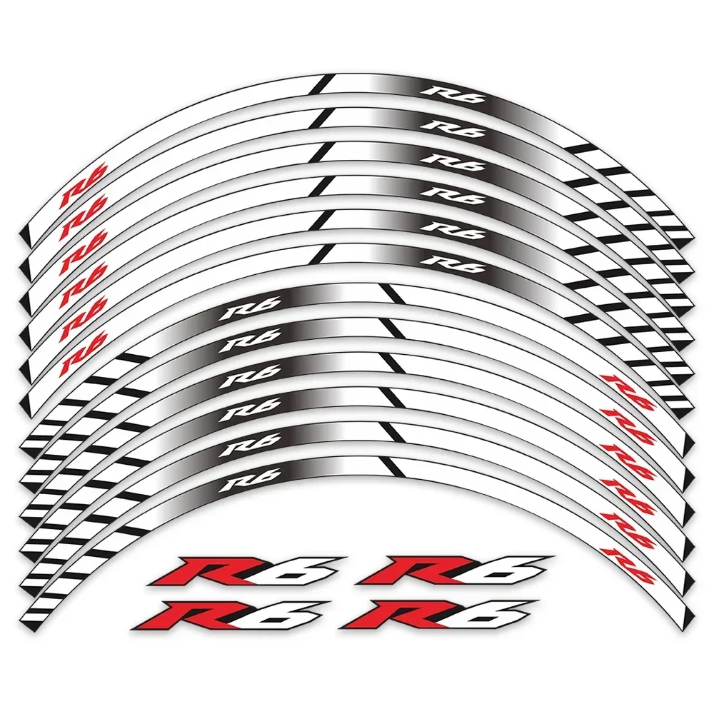 For YAMAHA YZF R6 YZF-R6 YZFR6 Motorcycle Parts Contour Wheel Decoration Decal Sticker - C MOTO