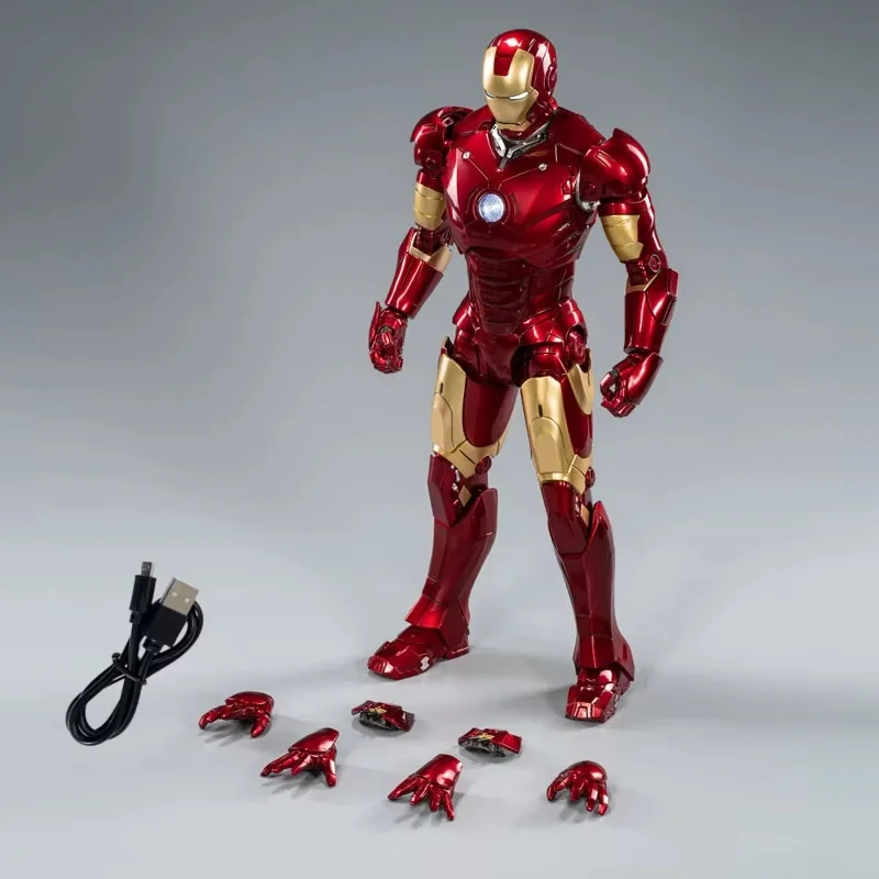 ZD 1/5 Iron Man 36 cm MK3 Originele Marvel Legends 10th Anniversary Collection Tony Stark Model Action Figure Speelgoed verjaardagscadeautjes