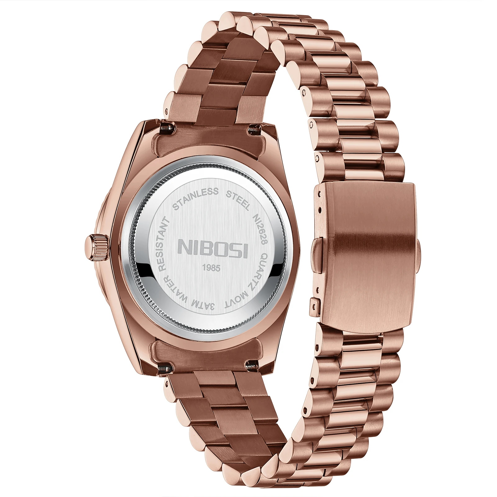 NIBOSI Men Watches Analog Quartz Stainless Steel Watches for Men Waterproof Business Classic Desiger Wrist Watch Day Date Reloj