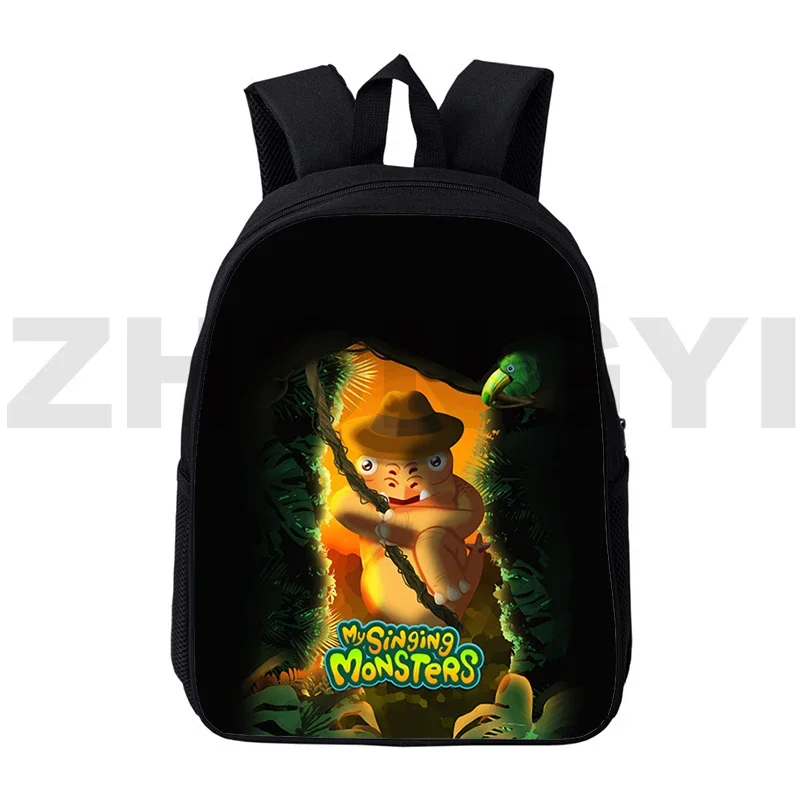 Divertente gioco My Singing Monsters School zaino ragazzi impermeabile Sport Bookbag 12/16 pollici ragazze Anime borsa a tracolla zaino per bambini