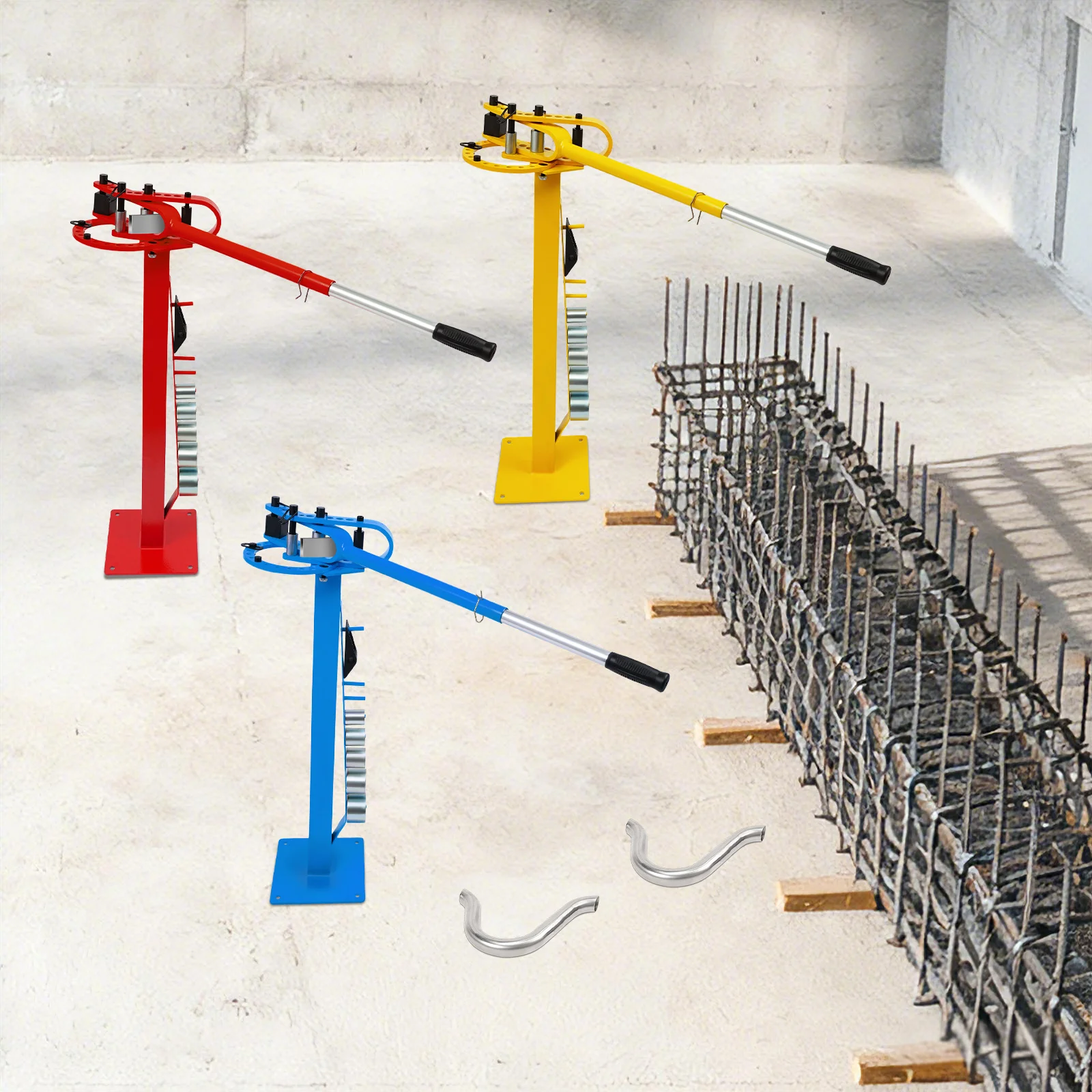 Manuelle Biegemaschine Rohrbiegegerät für Rohre, Stangen, Stahlstreifen 0-200 ° 8*32mm/6*50mm – Detail 12