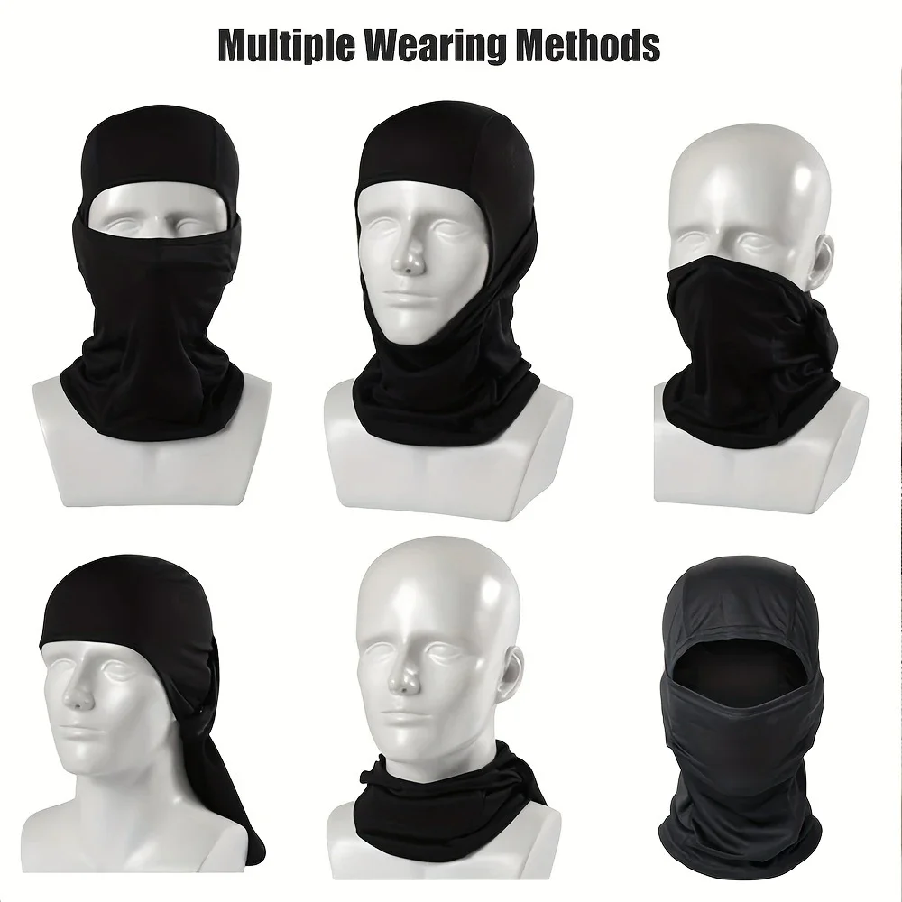 Camouflage Balaclava Cap Outdoor Sunscreen Breathable Full Face Mask Bicycle Motorcycle Helmet Inner Cap Men Women Cycling Mask image 3