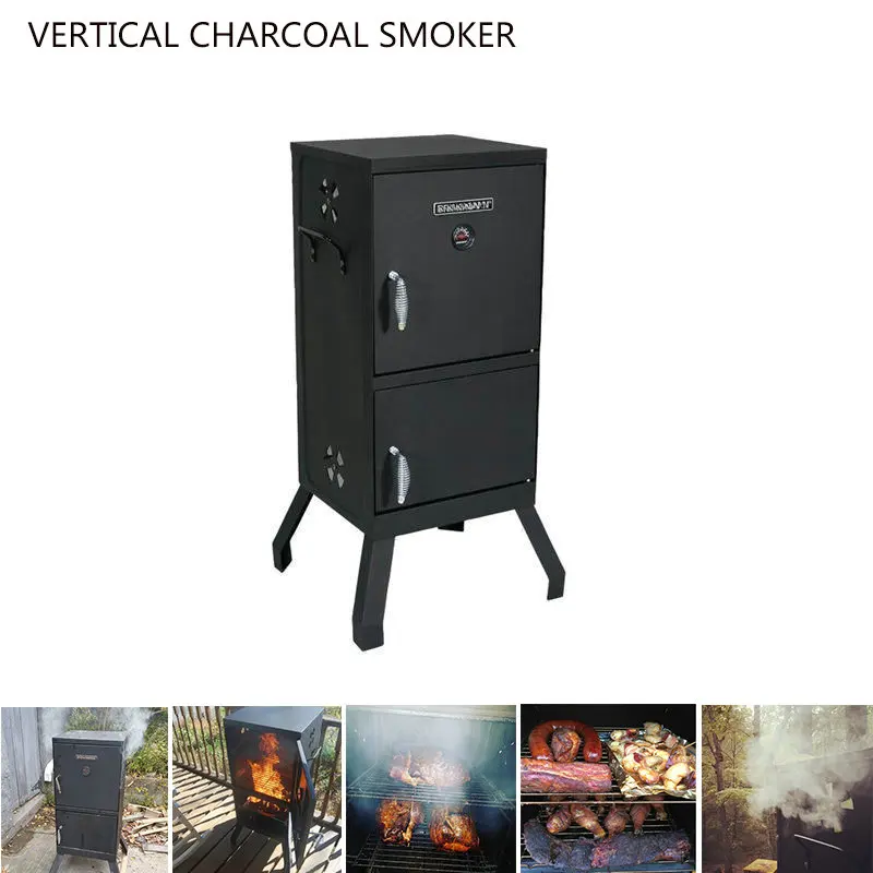 

American Charcoal Smoked Grill Professional BBQ Bacon Stove Vertical Grill Car Folding Grill Box Yard Outdoor BBQ Party Cookware