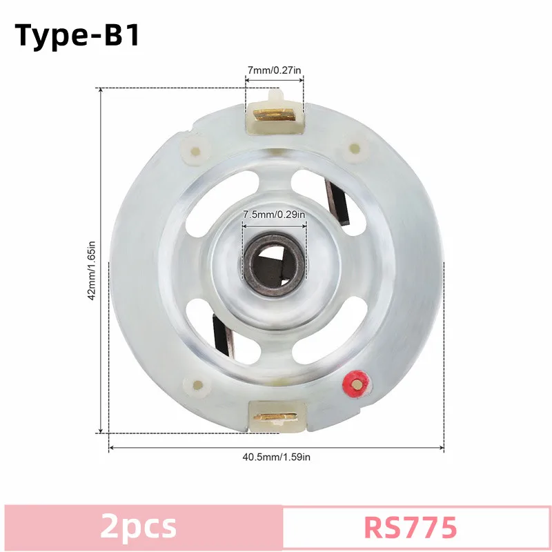 Soporte de cepillo de carbono para Motor de CC, 2 piezas, RS550, RS775, R380, para taladro eléctrico, destornillador eléctrico con cepillos de cobre, herramientas de Motor