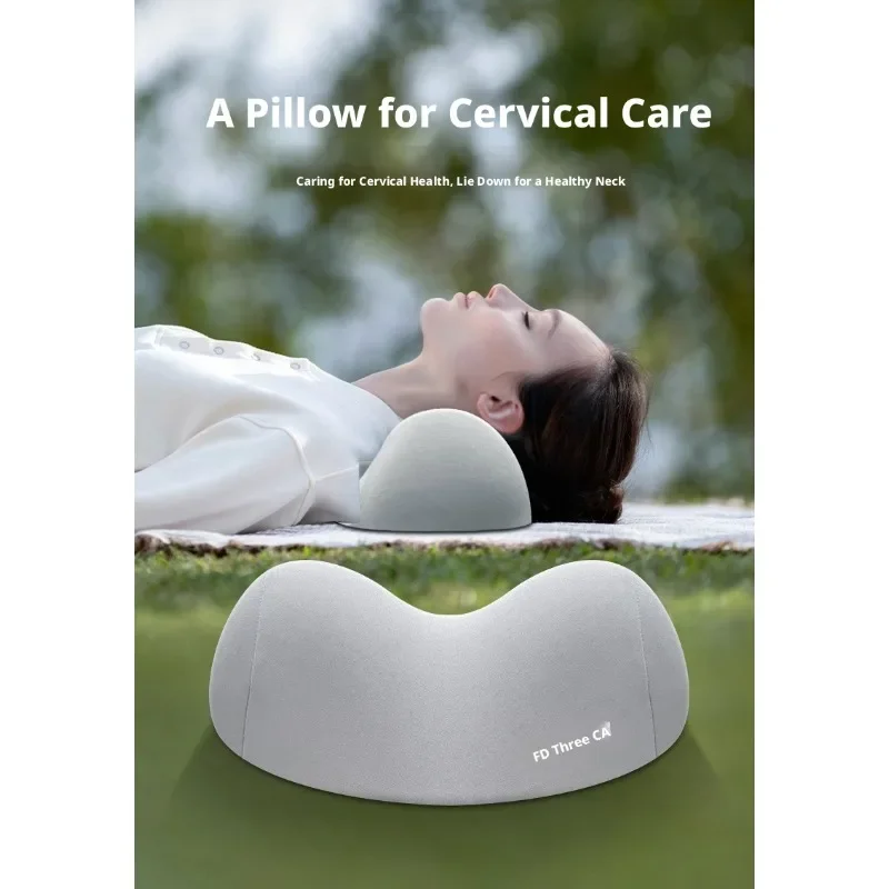 Cervical Pillow for Sleeping Neck Support Spine Alignment Traction Contour Memory Foam Side Back Sleeper Ergonomic Bed Pillow