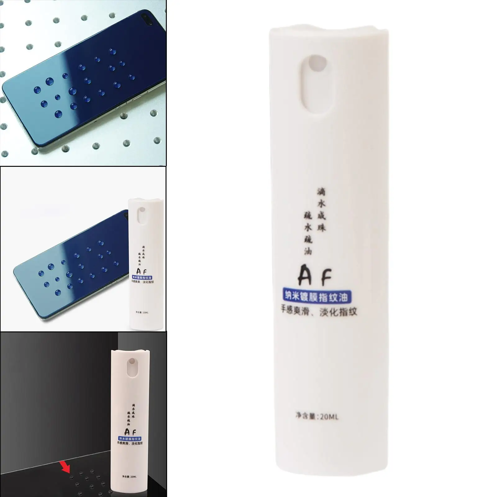 Líquido reparador de aceite antihuellas de vidrio templado para película de vidrio templado