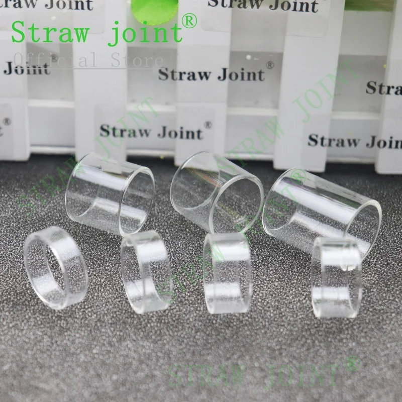 Outer Diameter OD22mm BI2HOP Clear Straight Glass Tube Decorative Replacement Accessory