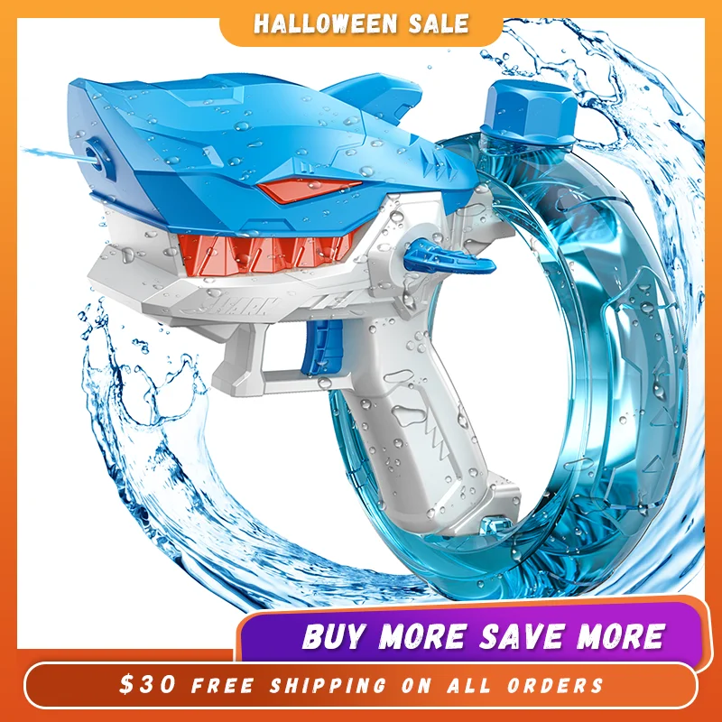 Electric Water Blaster, Automatic Squirt Gun up to 28Ft Long Range, Large Capacity Water Gun, Strong Water Gun