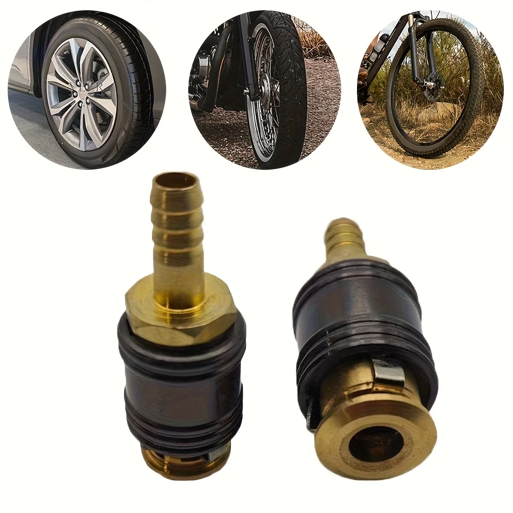 Motorcycle Tire Inflator Pump Tire Air Chuck Locking Hose Adapter Tire Repair Tool Inflatable Pump For Bicycle Motorcycle Car