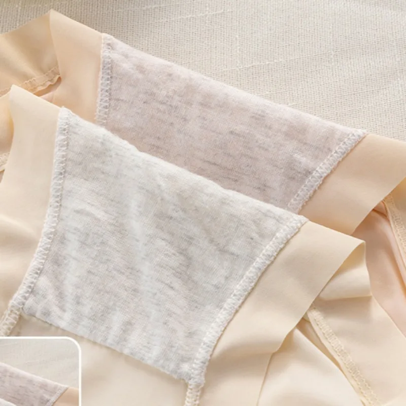 5PCS Teens Girls Thin Breathable Briefs Summer Cool Kids Seamless Antibacterial Panties 8+y Young Children Solid Daily Underwear