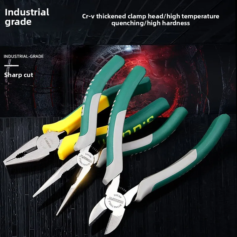 

Damaly, европейские кусачки, тиски, клещи, остроконечные плоскогубцы, диагональные плоскогубцы, 68-дюймовые универсальные плоскогубцы