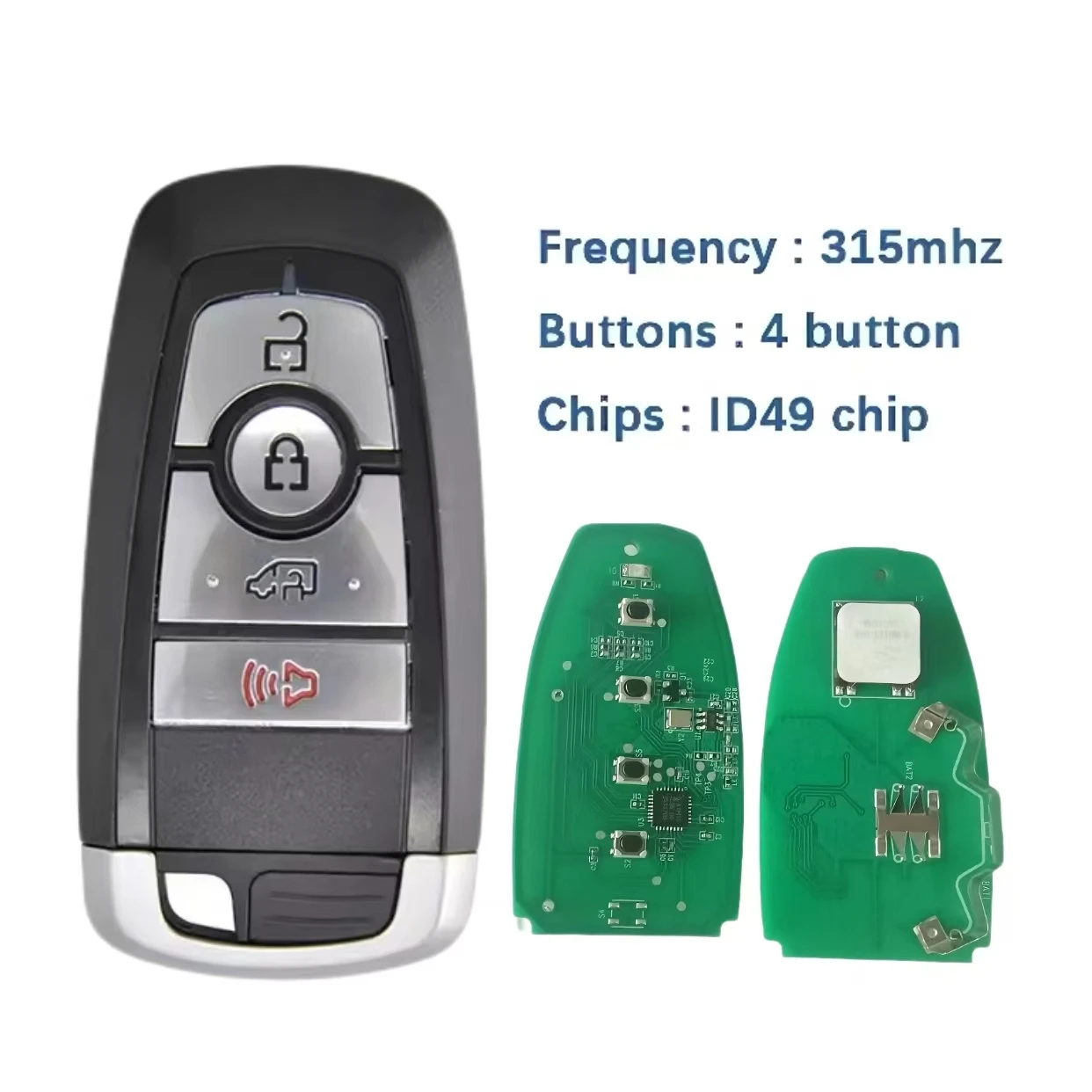 Jingxin Auto-Fernbedienungsschlüssel für Ford Explorer Edge Mustang Fusion M3N-A2C93142300 ID49 Chip 315MHz Promixity Smart Autoschlüssel – Detail 6