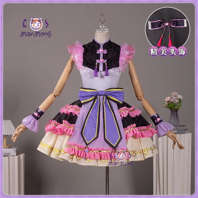 Anime Pripara Manaka Laala Cosplay Costume Gothic Lolita dress Wrist protection stocking accessories Halloween party girl unifor