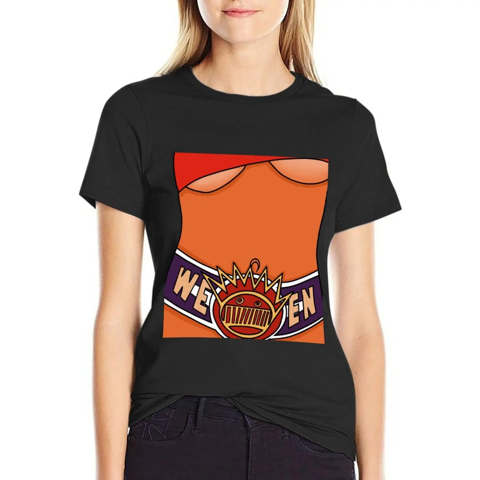 Ween Chocolate and Cheese Album Body T-Shirt anime customizeds tops for Women