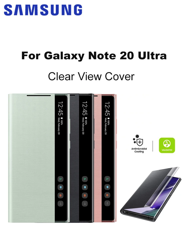 Dla Samsung Galaxy Note 20 Ultra 5G Clear View Cover Dla Galaxy Note20 Ultra Smart Flip Protective Case — zdjęcie produktu 7