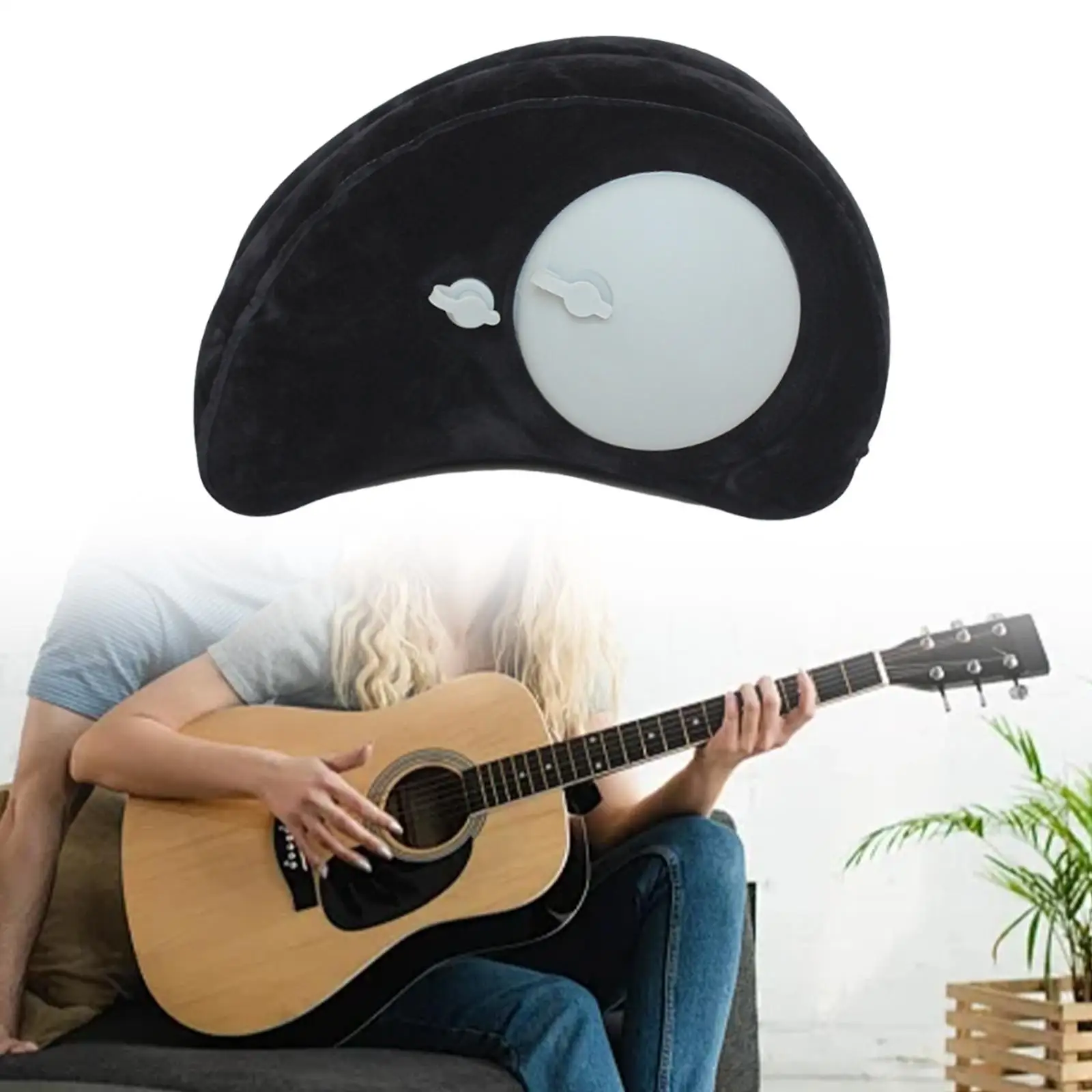 

Guitar Bass Cushion Inflatable Soft Comfortable Guitar Bass Leg Pad