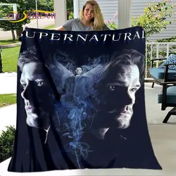 Supernatural Blanket,Flannel Blanket Throw Blanket,Warm Blanket for Home Living Room Bedroom Beds Sofa Office Outdoor Picnic