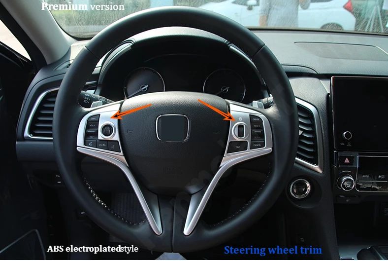 

Для Honda Avancier/URV 2017 ~ 2022 отделка рулевого колеса/кнопка рулевого колеса декоративные блестки/модификация интерьера