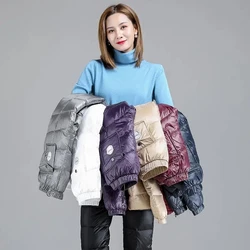 Winter Elastic Waist Trousers Trendy Warm Puffer Cotton Beam Feet Pants High Waist Waterproof Sweatpants Women Elegant Thicken