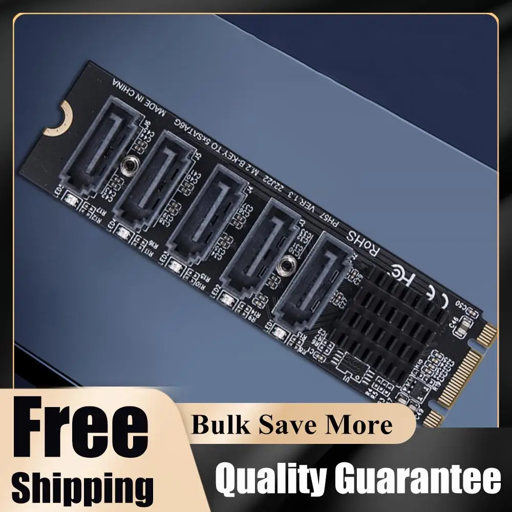 

Карта расширения M.2 в SATA 3.0, адаптер M.2 MKEY PCI-E, 5/6-портовый конвертер NVME в SATA с поддержкой функции PM