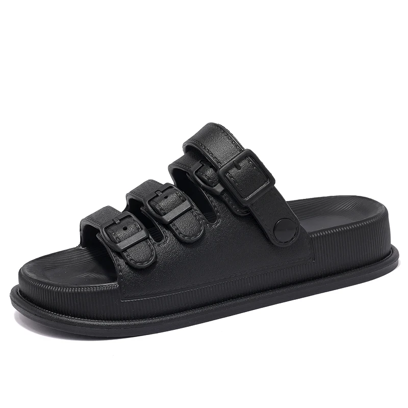 Mens Flat Sandals Platform Thick Soles 4.5cm Summer Beach Shoes Casual Style Sandalias Hombre Sandles Sandale Homme