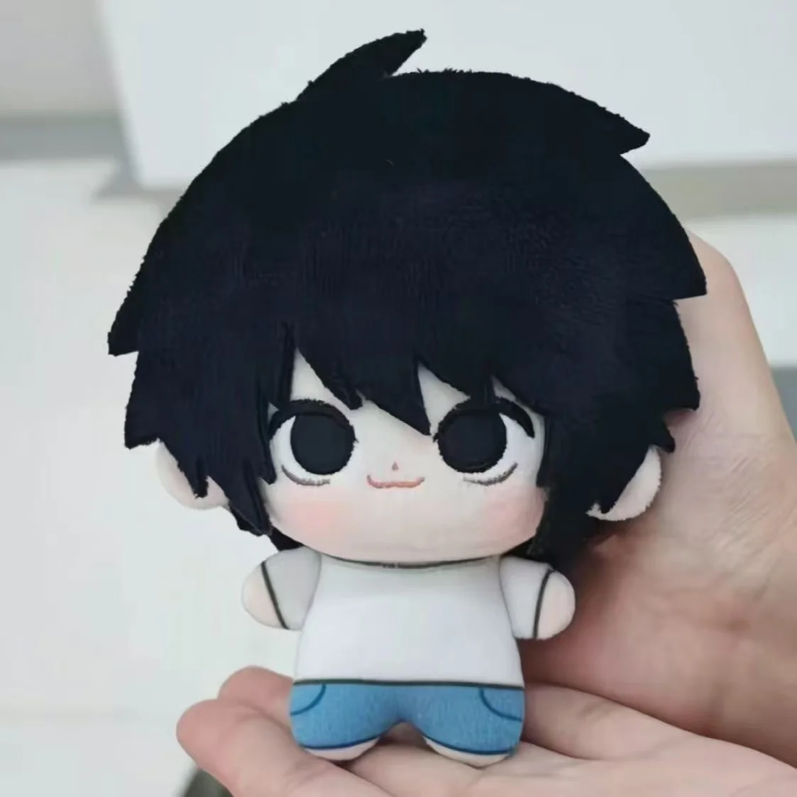 New Kawaii Death Note Anime Peripheral L Cotton Doll Starfish 10cm Plush Toykeychain Pendant Gift