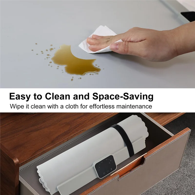 

AT14 Премиальный силиконовый нагревательный коврик для еды с 3-мя регулируемыми контролями температуры, складной и портативный подогреватель еды, вилка европейского стандарта 66*39