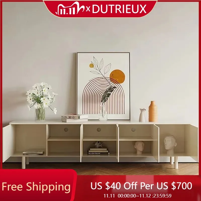

Luxury White Tv Stand Elegant Storage Simple Display Fashion Interior Tv Cabinet Unique Design Archivadores Home Decoration
