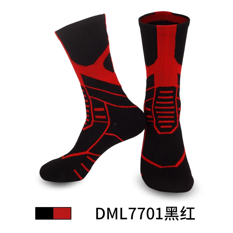 Sports ball socks men's non-slip sweat-absorbing towel bottom basketball socks thickened mid-tube socks wholesale