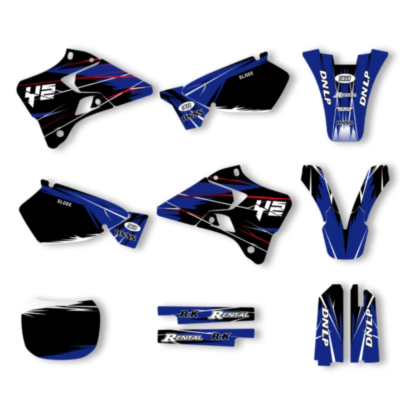 

Powerzone New Style Motorcycle Decals for Yamaha YZ125 YZ250 YZ 125 250 1996-2001 Graphics Stickers Kits