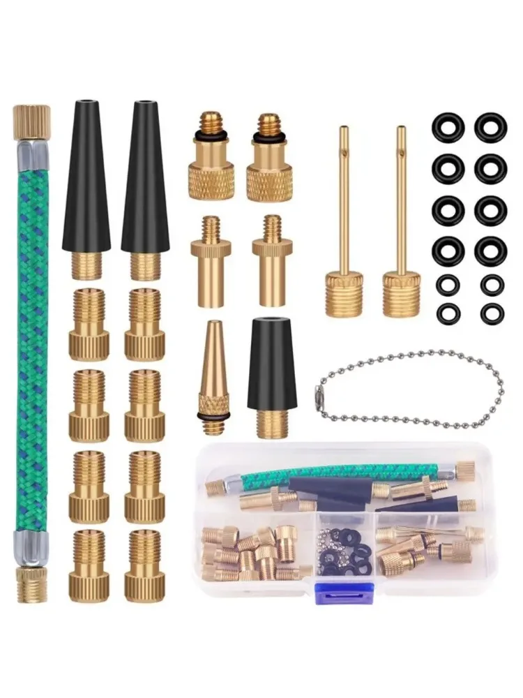 AliExpress Copper Bike Valve Adapter Set - High-Quality Presta to Schrader with Gold-Plated Connectors