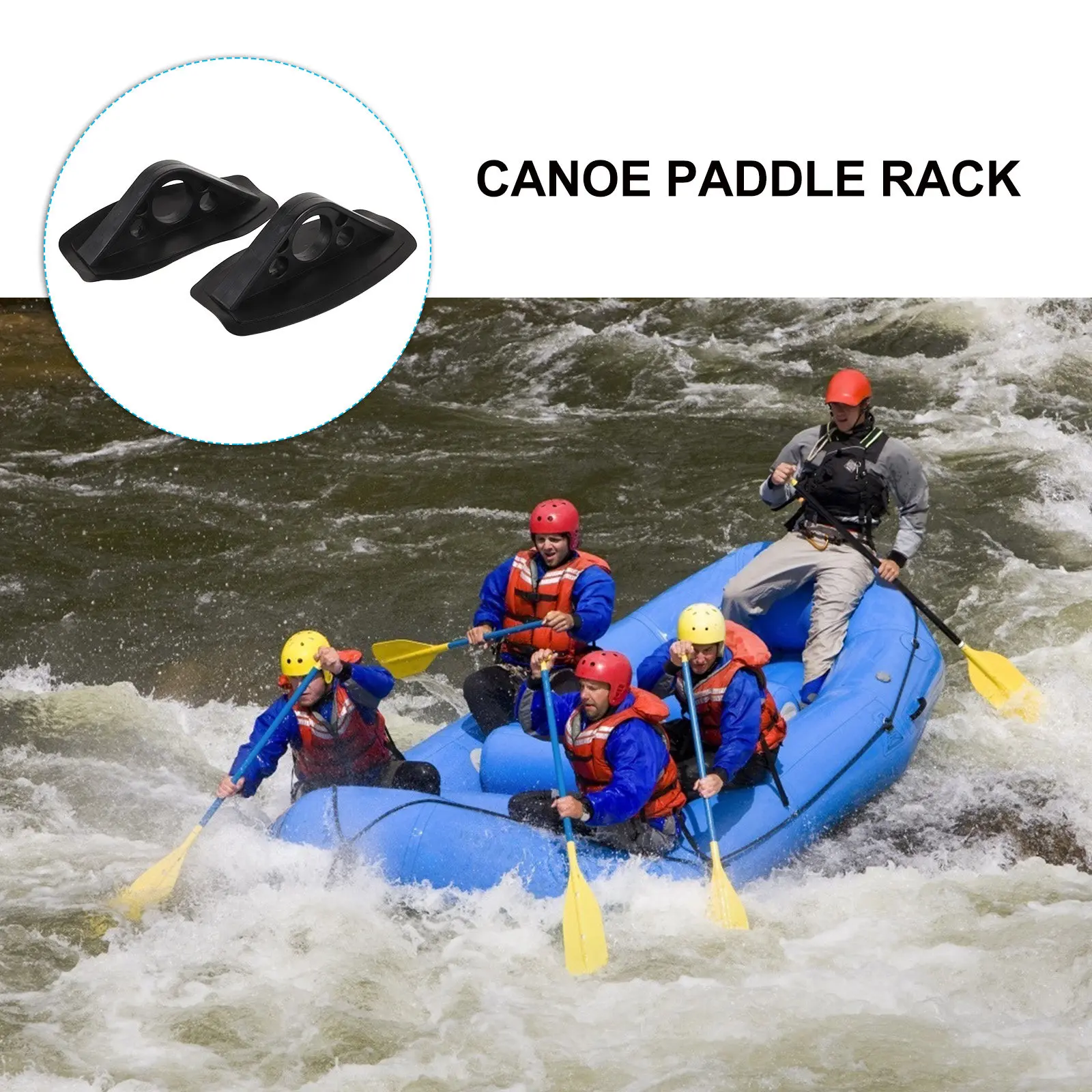 

Набор из 4 легких портативных держателей для весел из прочного ПВХ для каякинга, гребли на каноэ и водных видов спорта на открытом воздухе — незаменимая вещь