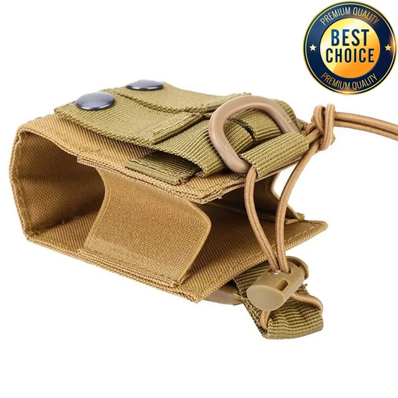 1000D Portable Tactical Molle Radio Walkie Talkie Pouch Holder Pocket Interphone Holster Carry Bag Walkie-Talkie Case Holder