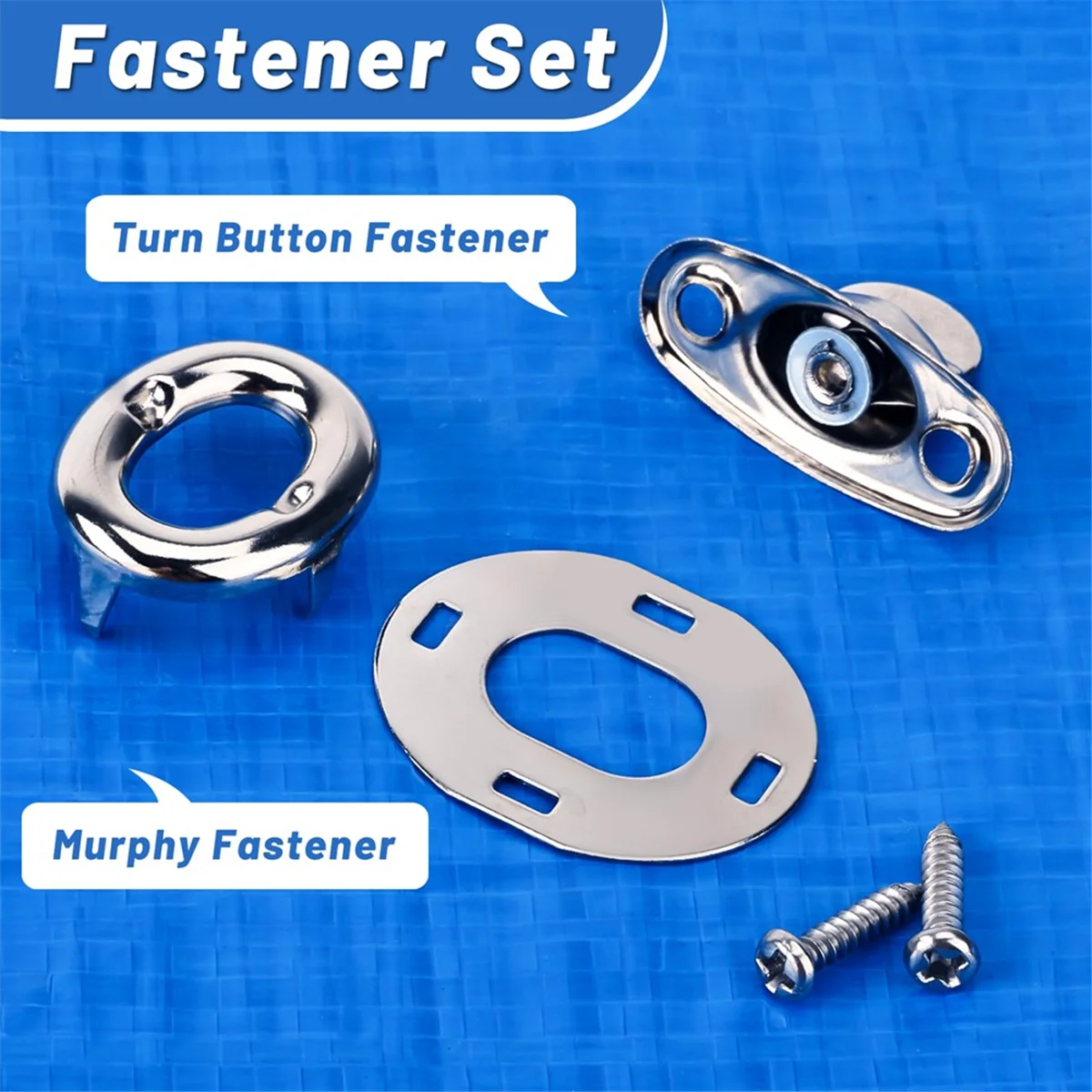 New 10Sets Marine Grade Twist Lock Fasteners Turn Button Eyelet,for Canvas Marine Boats Sailboats RVs Fastener Turn Buttons