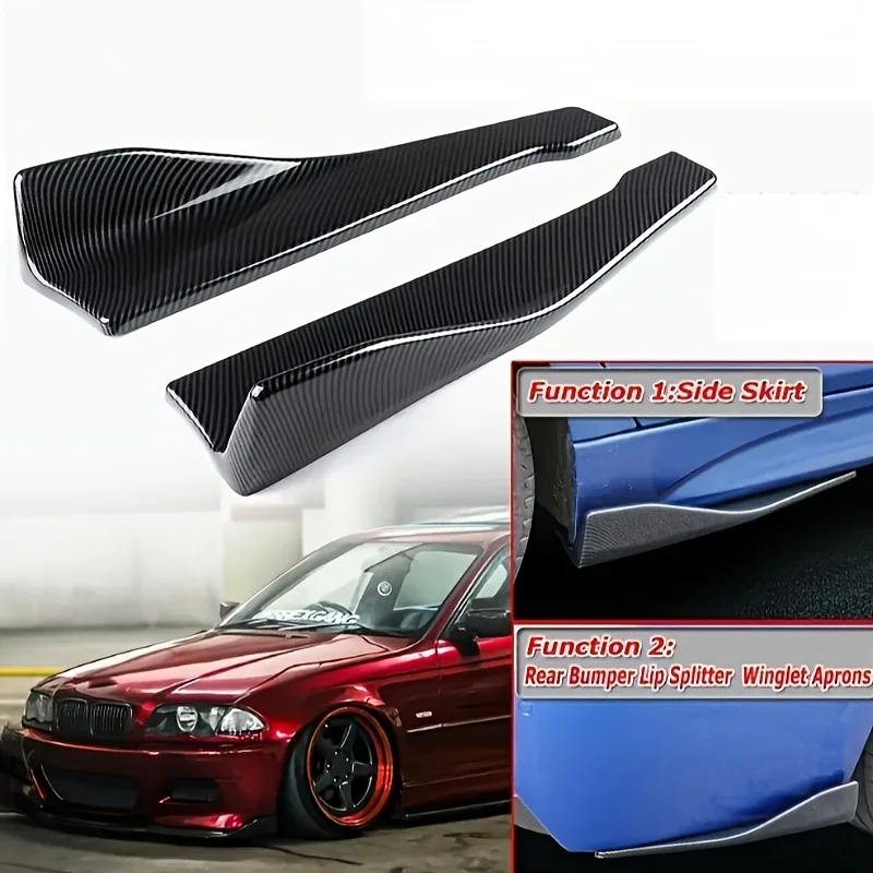 العالمي سيارة الجبهة المصد الخلفي قطاع الشفاه المفسد الناشر الفاصل خدش حامي 48 سنتيمتر طول لأودي BMW هوندا #1