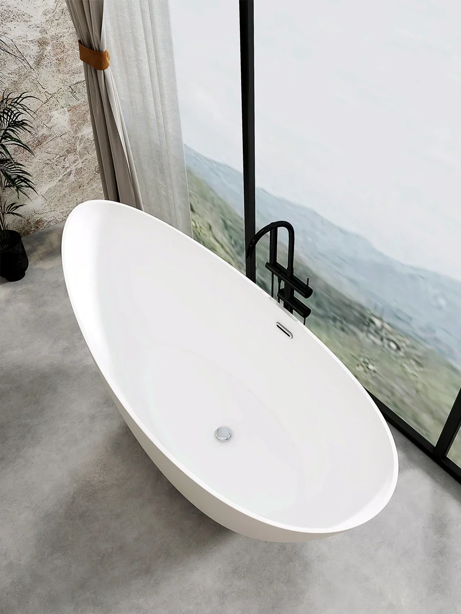 

-Acrylic Nordic Noble Consort Home Adult Hotel Homestay Internet Famous Simple Independent Integrated Seamless Bathtub Bathtub