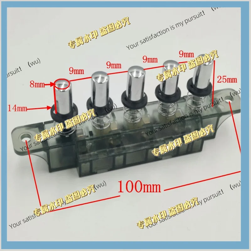 Suitable for 5-position plug-in wire push button switch