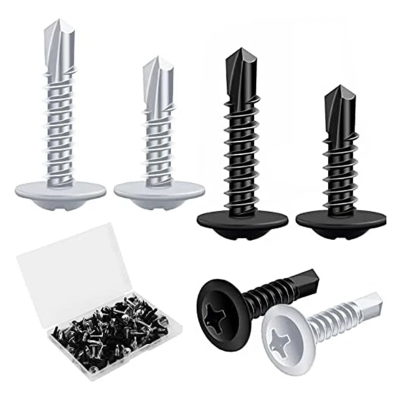 Metal Screws Self Tapping 120P Stainless Steel Screws Set For Wood Drywall Metal