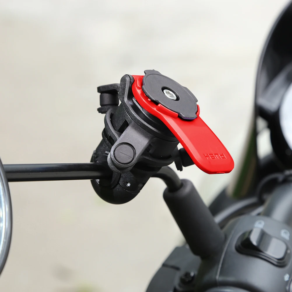 Motorcycle Mirror Mount with Quick Release Clip Bike Phone Stand Rearview Phone Holder for Riding Cycling for Navigation Biking