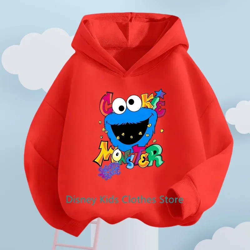 New Sesame Street Hoodie Kids Fashion Children Baby Boys Clothes Sesame Street Sweatshirt Children Tops Girls Clothing Sweater