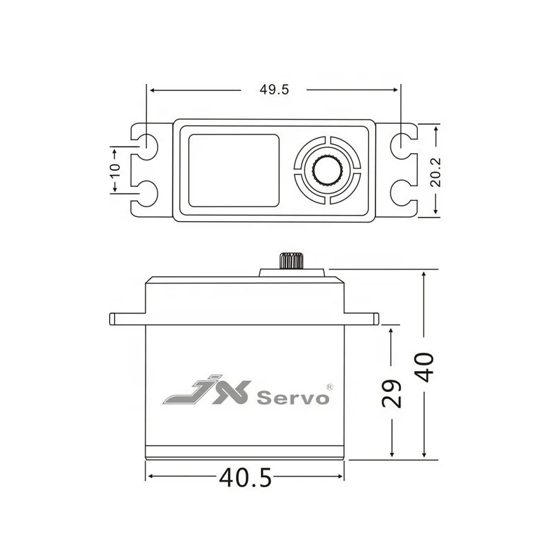 Servo JX CLS6322HV Servomotore digitale coreless ad alta tensione da 22 kg per aereo elicottero RC