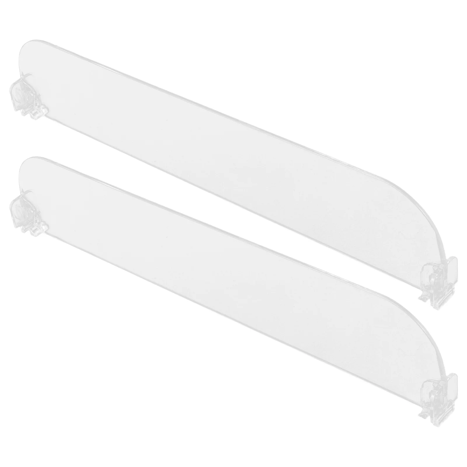 

2pcs Shelf Dividers Clear Plastic Acrylic ganizer Thruster Closet Bookshelf Goods Classification Baffle Supermarket Partition