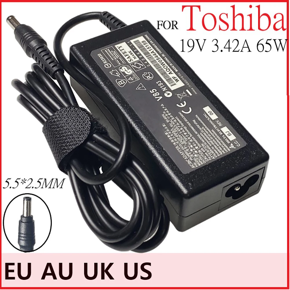 

19V 3.42A 65W 5.5*2.5mm AC Laptop Power Adapter Charger For Toshiba L600 C600 L700 Satellite L25-S1196 l655d-s5050 C655-S5082